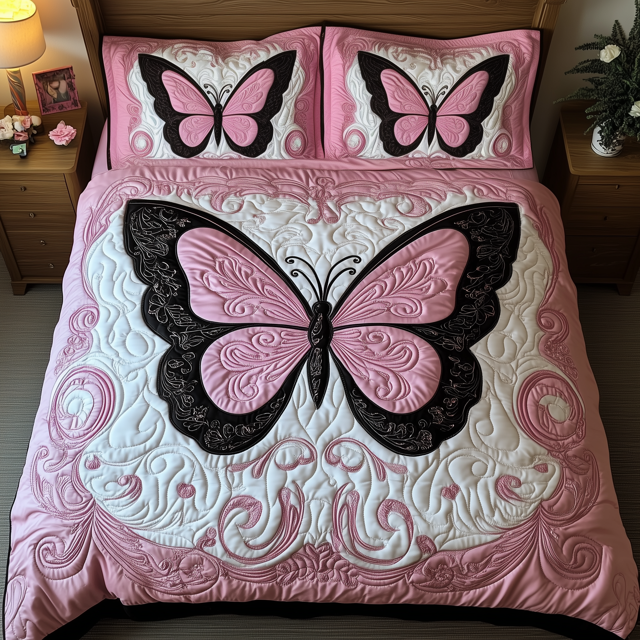 Butterfly Dreamscape Quilted Bedding Set Great Bed Sets Butterfly Birthday Presents