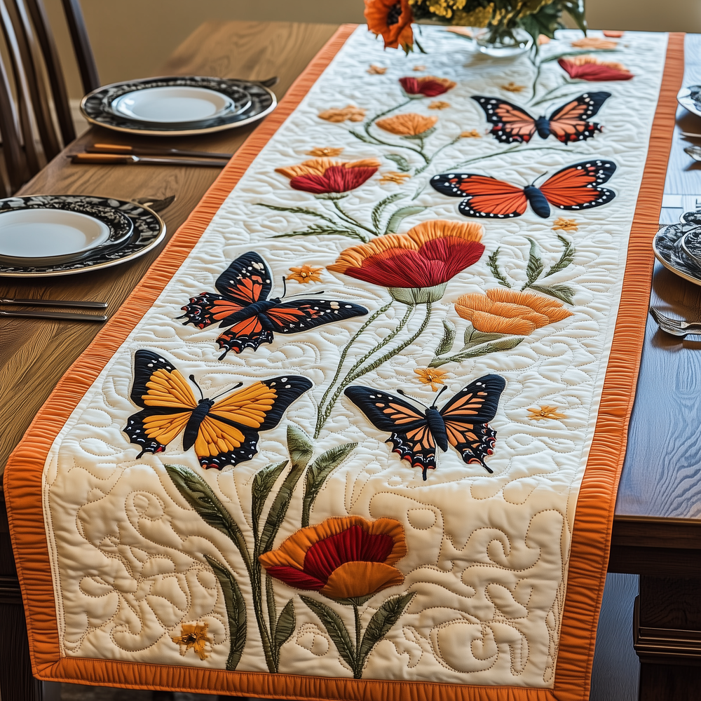Butterfly Haven Quilted Table Runner Dining Table Ideas Butterfly Gifts For Her
