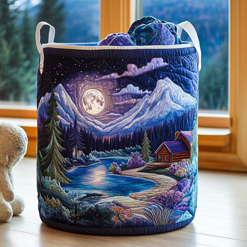 Cabin Comfort Quilted Laundry Basket Rustic Laundry Bin Best Father's Day Gifts For Husband