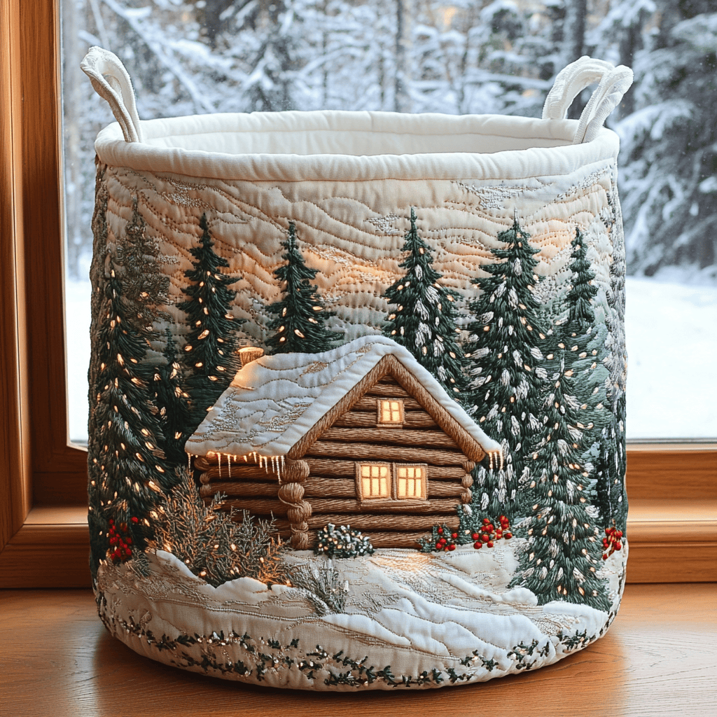 Cabin Magic Quilted Laundry Basket Best Foldable Laundry Basket Dad Gifts For Father's Day