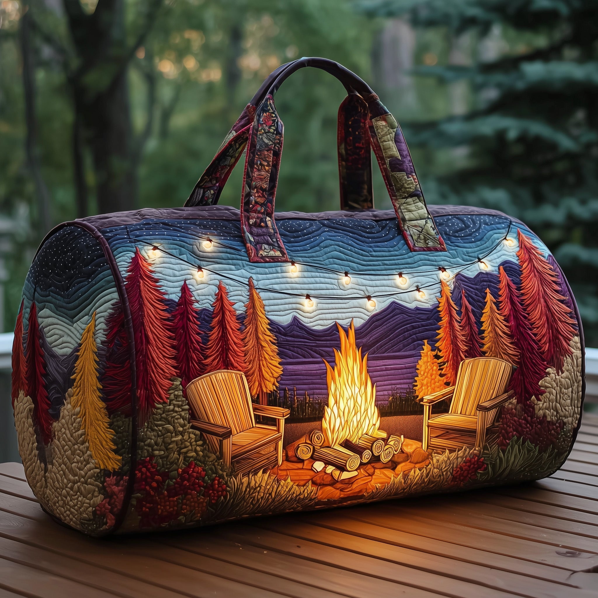 Camper Quilted Duffle Bag Best Duffel Bag For Travel Nice Birthday Gifts For Mom