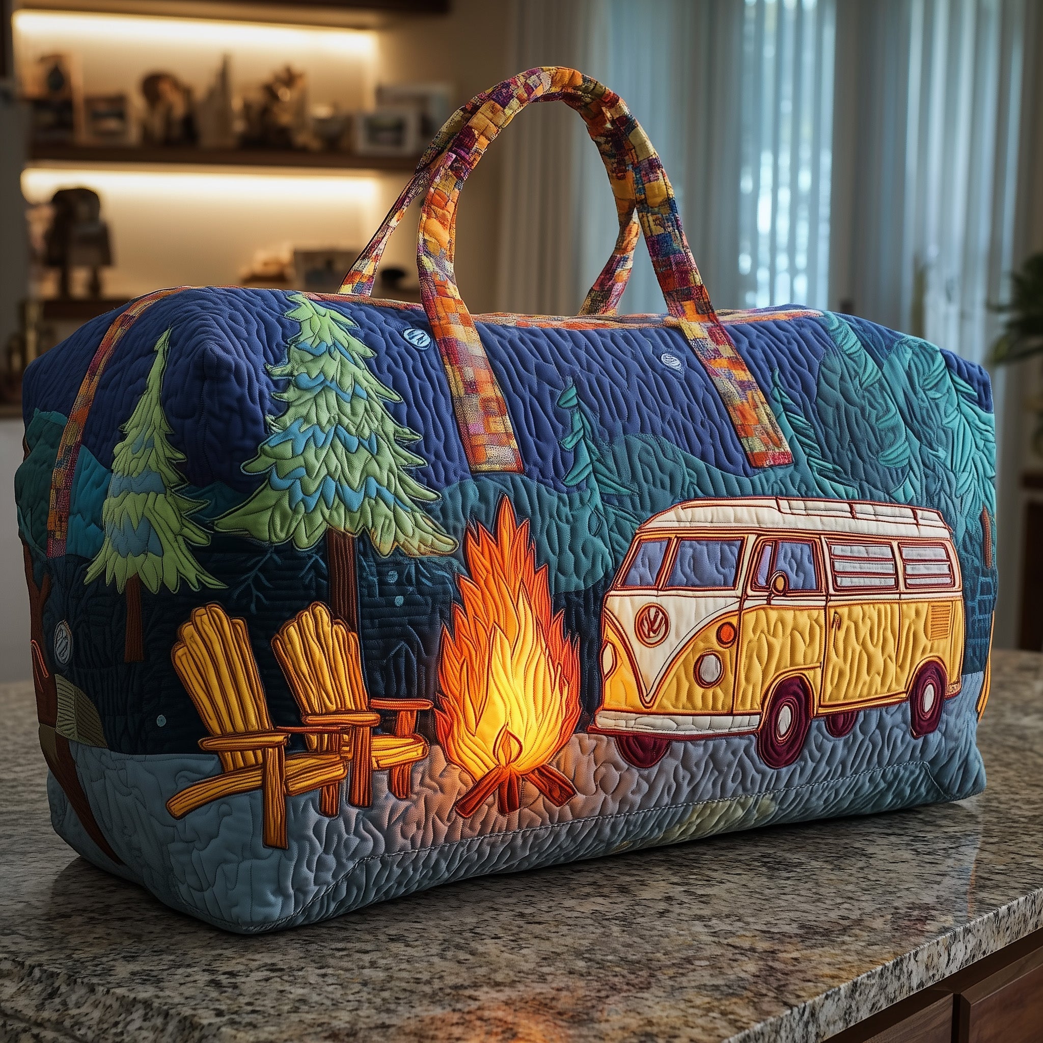 Camper Quilted Duffle Bag Best Rated Duffel Bags Mothers Birthday Gifts