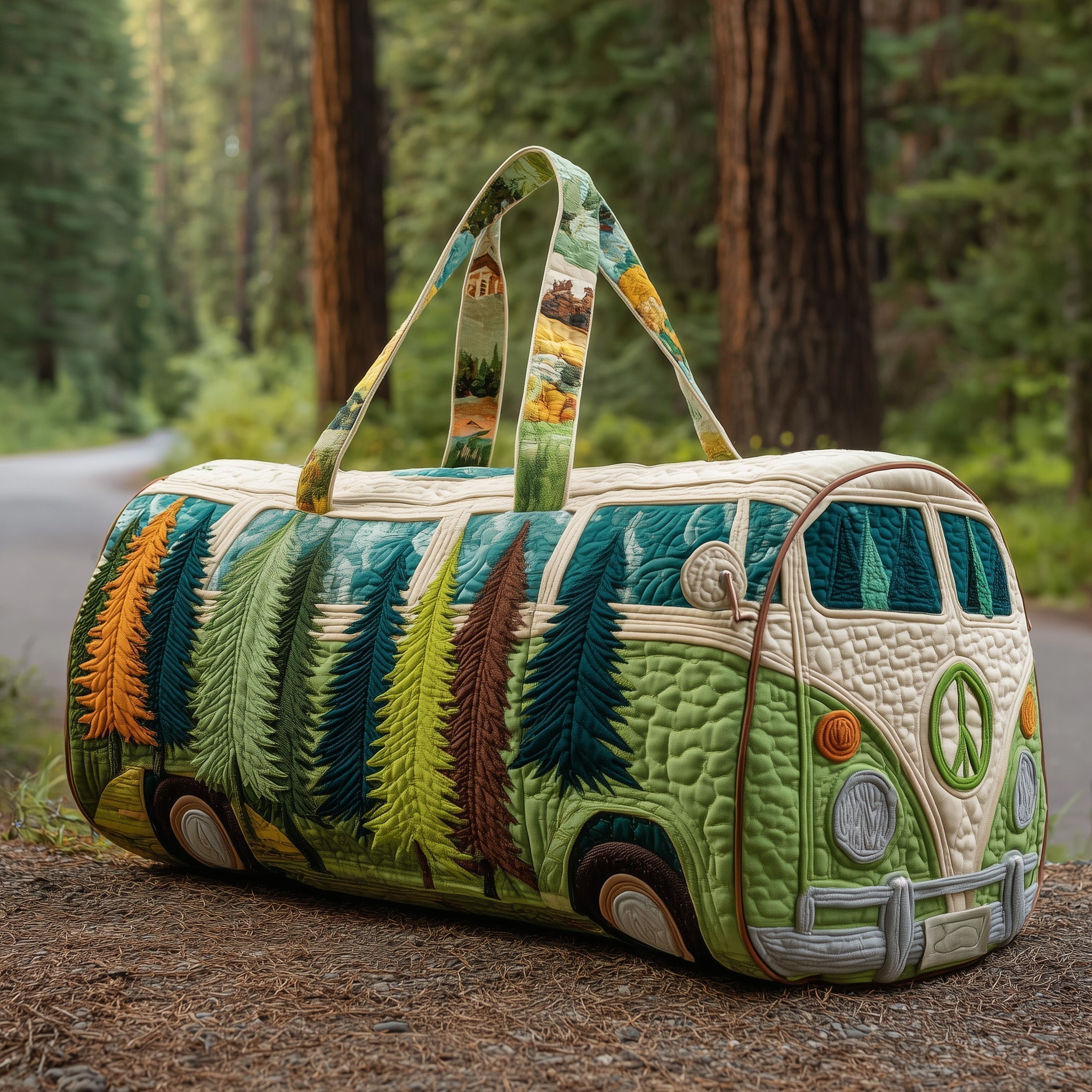 Camping Van Quilted Duffle Bag Best Weekend Duffel Bag Mother In Law Mothers Day Gifts