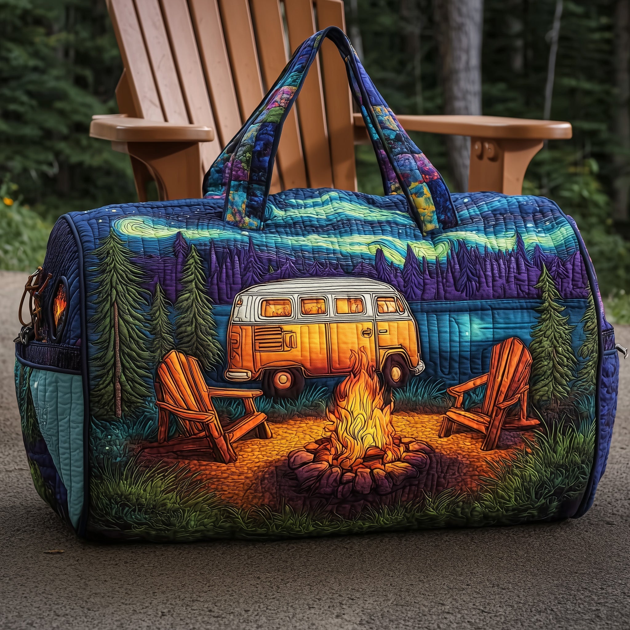 Campsite Quilted Duffle Bag Luxury Duffle Bag Gifts For Mom