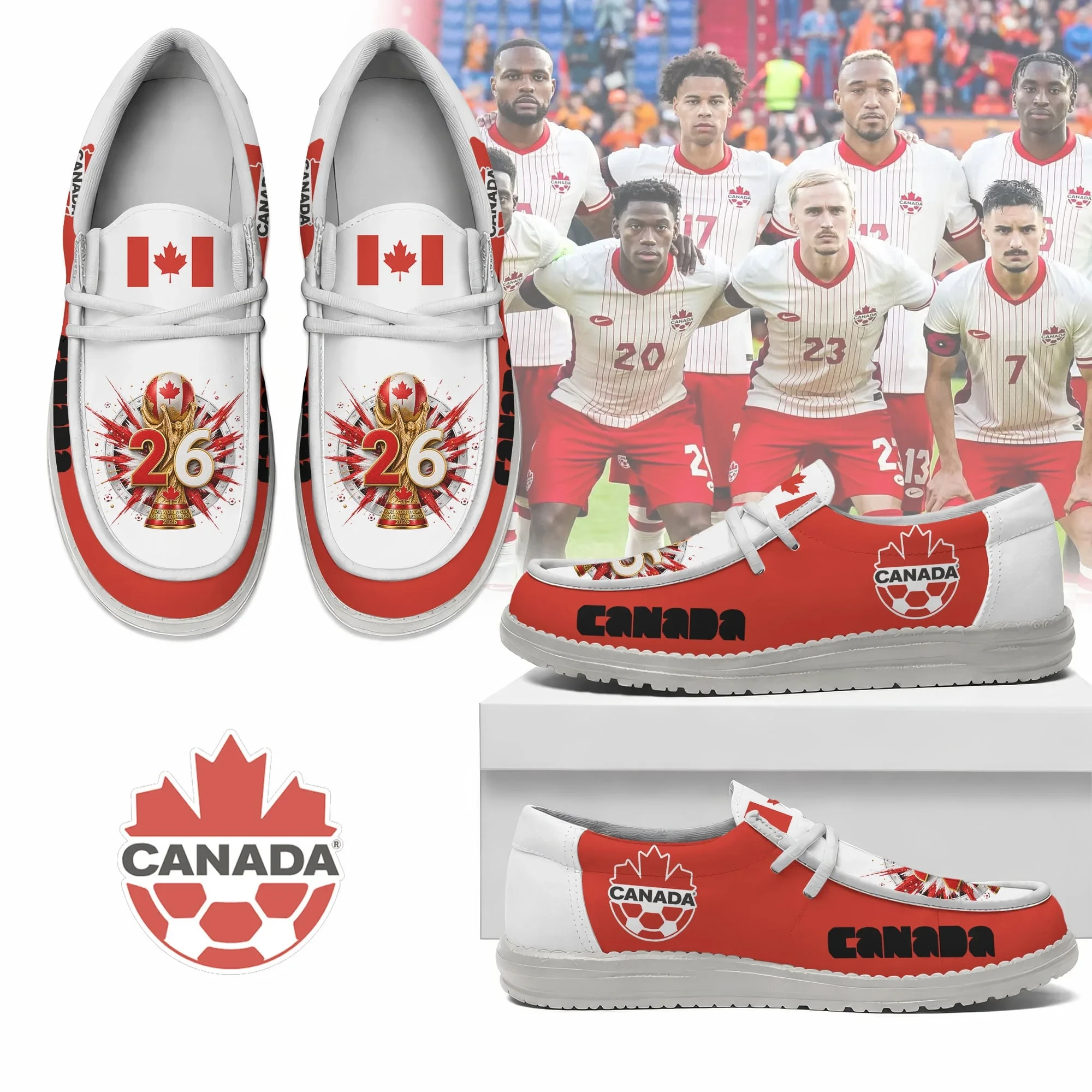 Canada 2026 FIFA World Cup Sneakers World Cup Canada 2026 Sneakers Best Football Gift