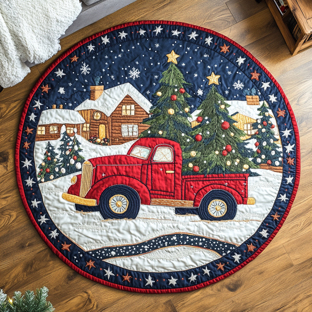 Candy Cane Lane Quilted Round Mat Living Rooms Ideas Ideas For Mother In Law Christmas
