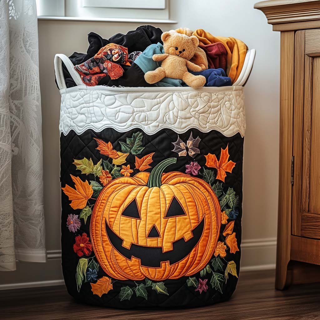 Candy Chase Quilted Laundry Basket Foldable Clothes Hamper Best Cat Gifts