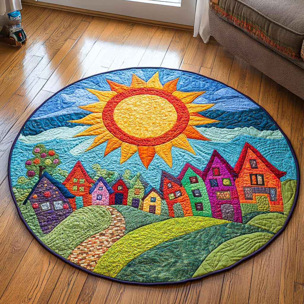 Candy Town Quilted Round Mat Family Room Furniture Ideas Best Father's Day Special Gifts
