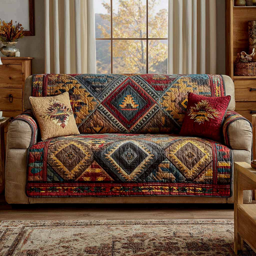 Canyon Spirit Quilted Sofa Cover Nice Couch Covers Native American Gifts