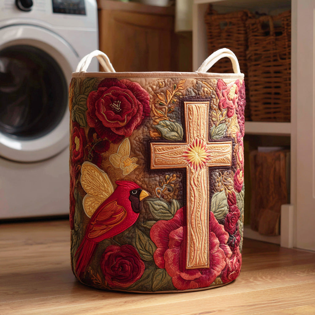 Cardinal Warm Memory Quilted Laundry Basket Clothes Basket Mother's Day Gifts From Grandkids