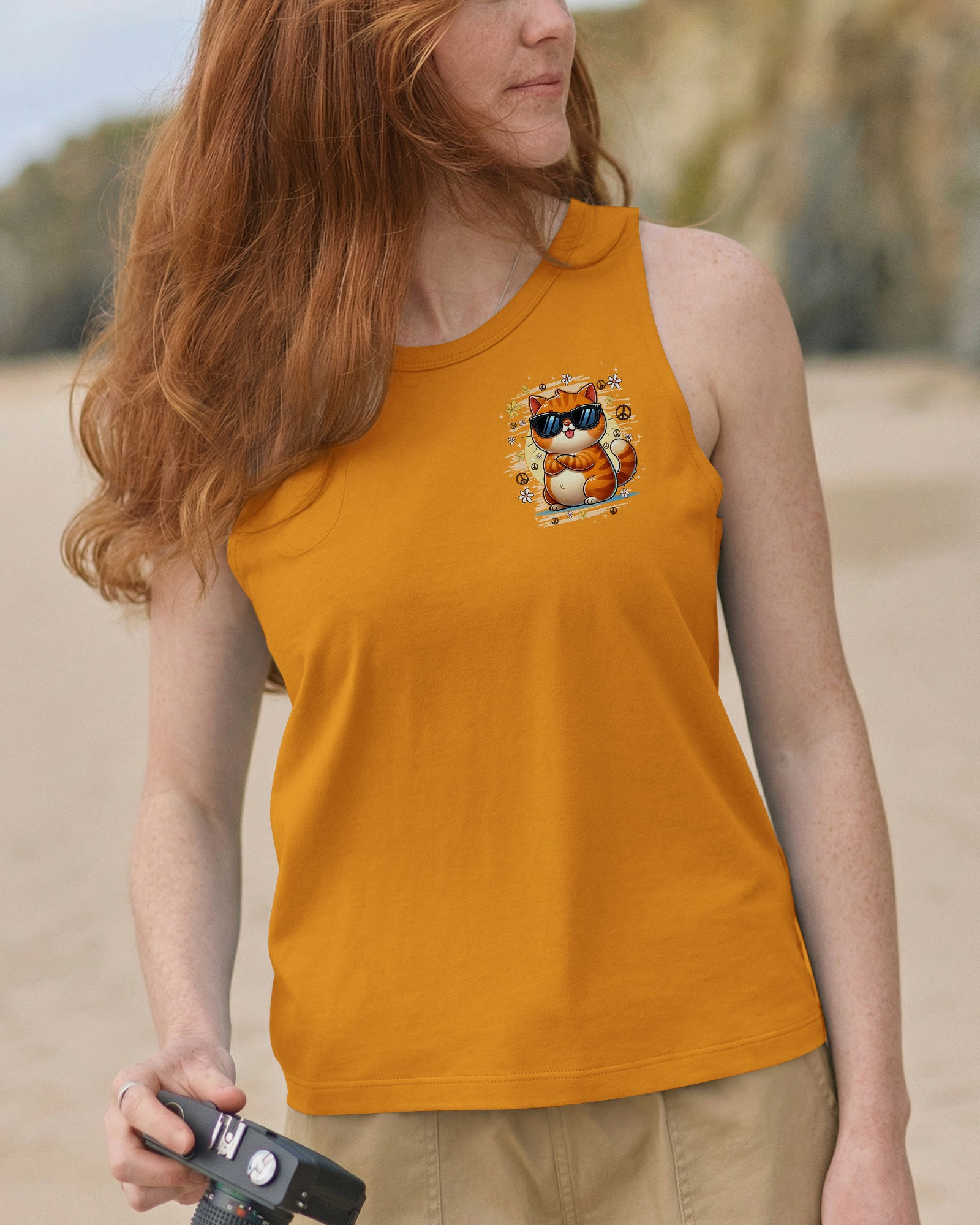 Cat Apparently I Have An Attitude Tank Top Fun Cool Sunglasses Clothing Gift For Mom - Image 2
