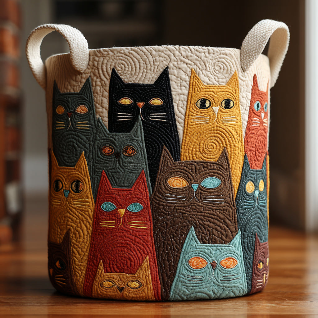 Cat Celebration Quilted Laundry Basket Good Laundry Baskets Target Housewarming Gifts
