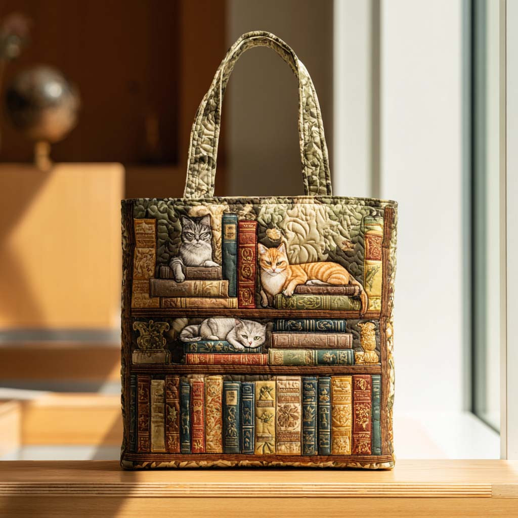 Cat Chronicle Quilted Tote Bag The Perfect Tote Bag Great Book Lover Gift Ideas