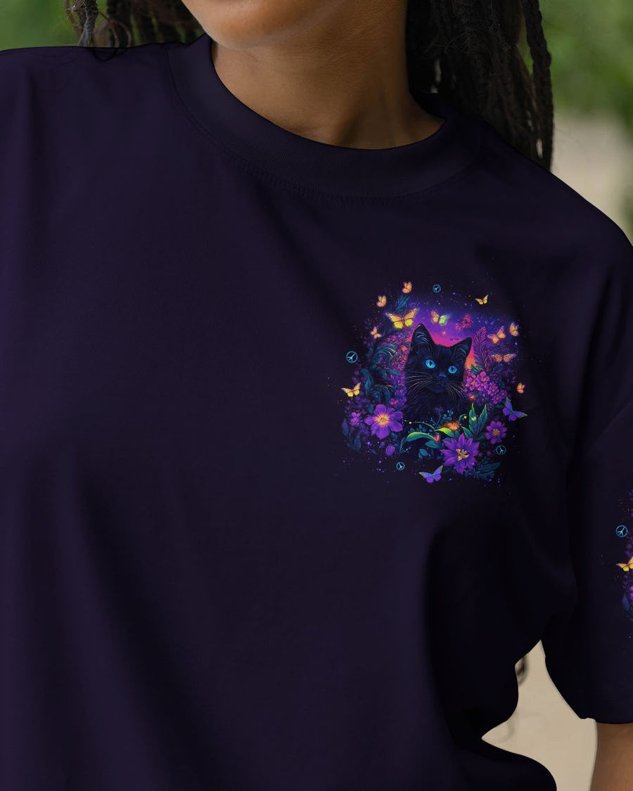 Cat I Believe There Are Angels Among Us T-Shirt Floral Shirt Cat Lover Gifts For Her