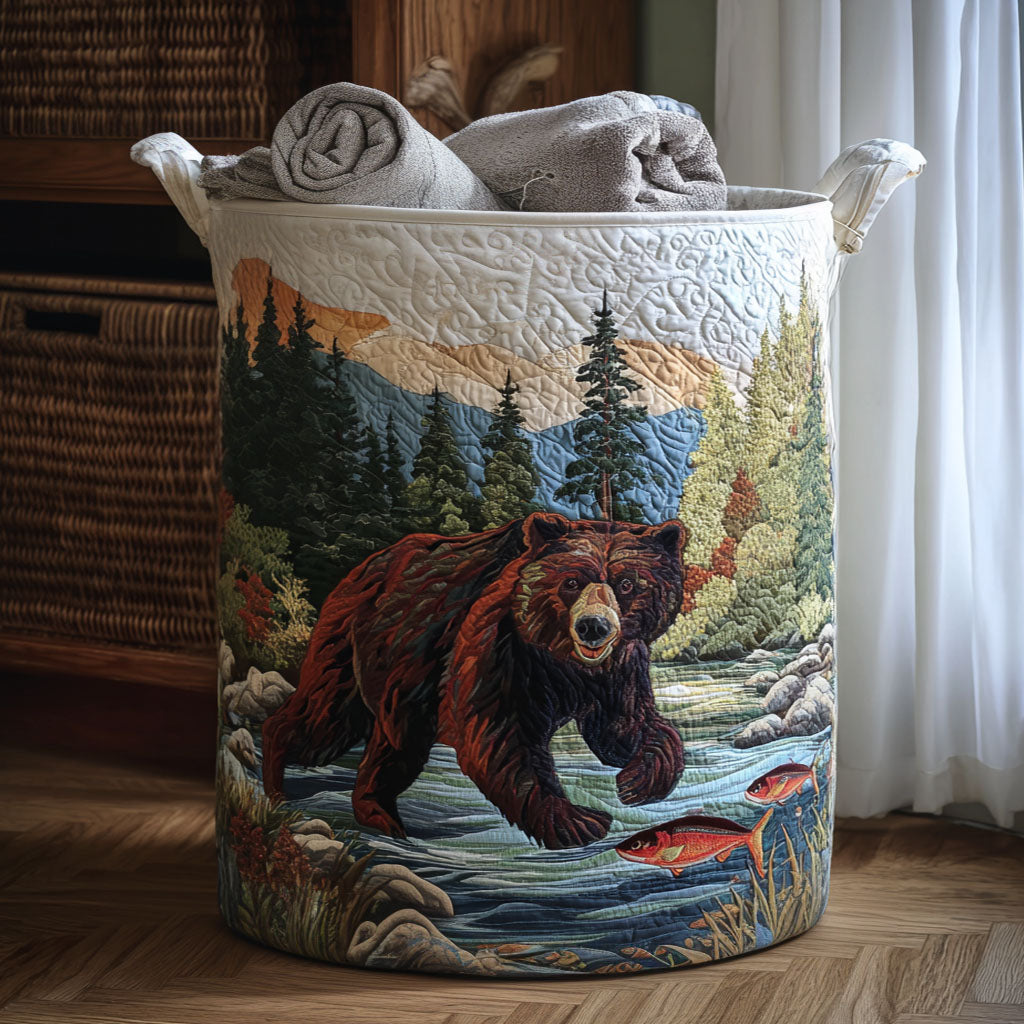 Catch of the Wild Quilted Laundry Basket The Laundry Basket Good Gifts For Cat Lovers