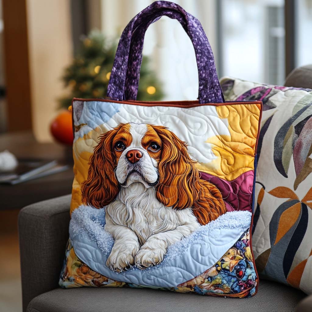 Cavalier Glow Quilted Tote Bag Best Totes For Women Christmas Gifts For My Wife
