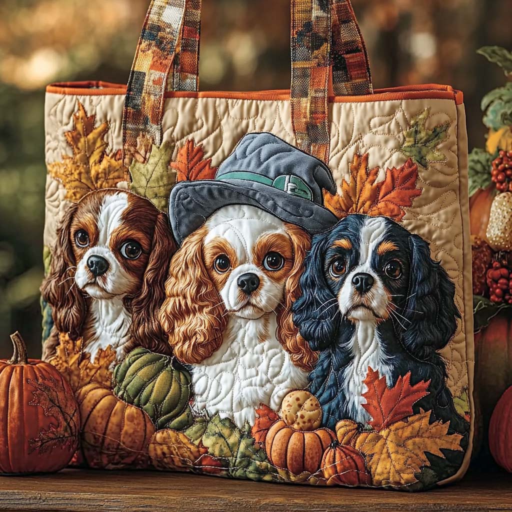 Cavalier Harvest Trio Quilted Tote Bag Shoulder Bag Mother'sDay Gifts From Daughter