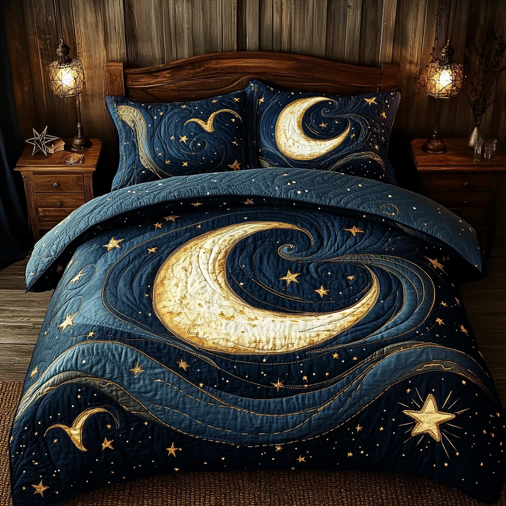 Celestial Whispers Quilted Bedding Set Bed Decorations First Mothers Day Gift For My Daughter
