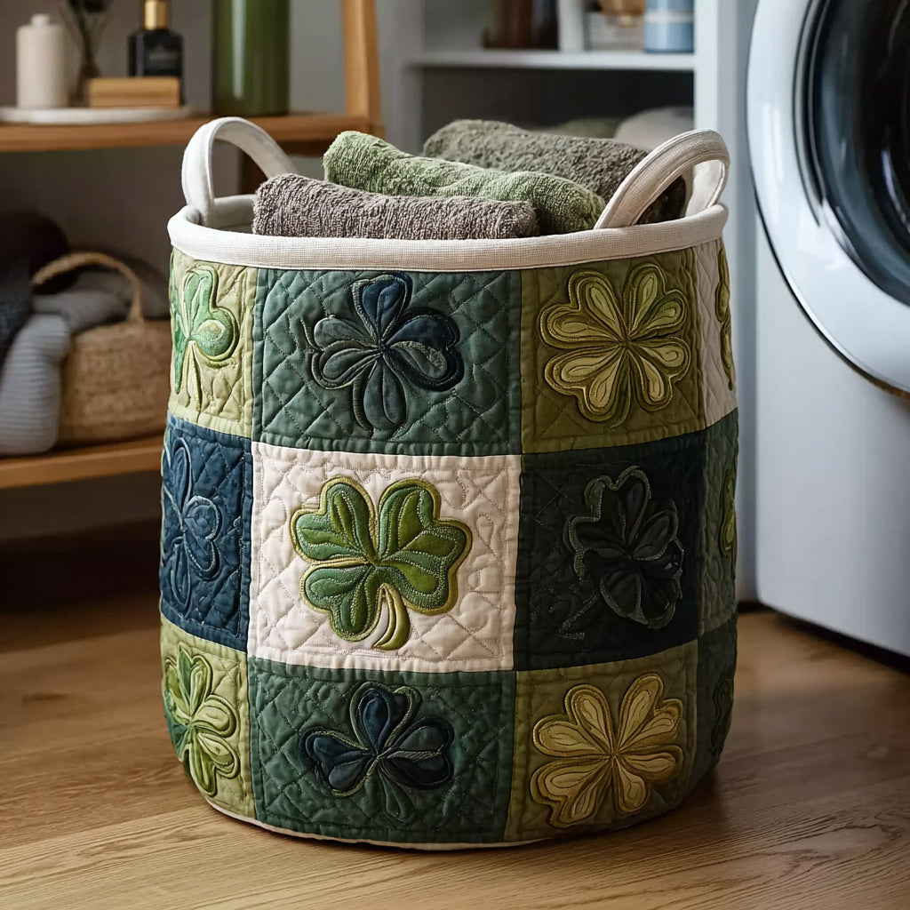 Celtic Meadow Serenity Quilted Laundry Basket Best Foldable Laundry Basket Irish Gift Ideas Ireland
