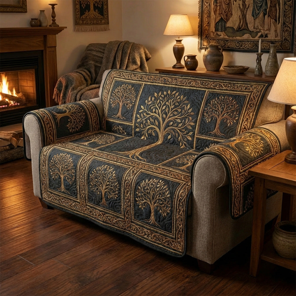 Celtic Tree Dusk Quilted Sofa Cover Best Slip Cover Sofa Tree Of Life Merchandise