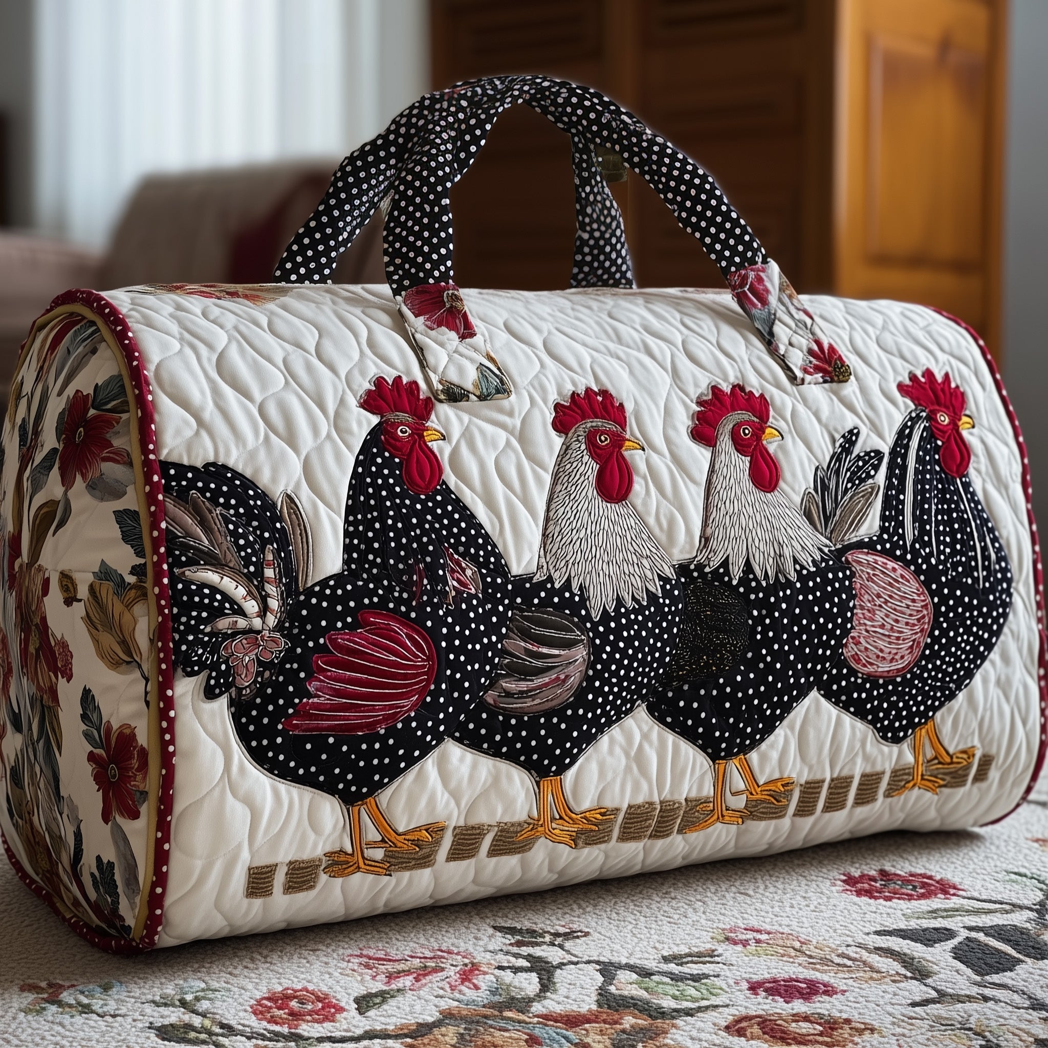 Chicken Quilted Duffle Bag Women's Carry On Duffel Bag Good Mothers Day Presents