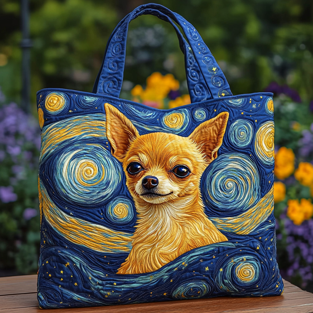 Chihuahua Dream Quilted Tote Bag Shoulder Bag Thoughtful Mother's Day Gifts