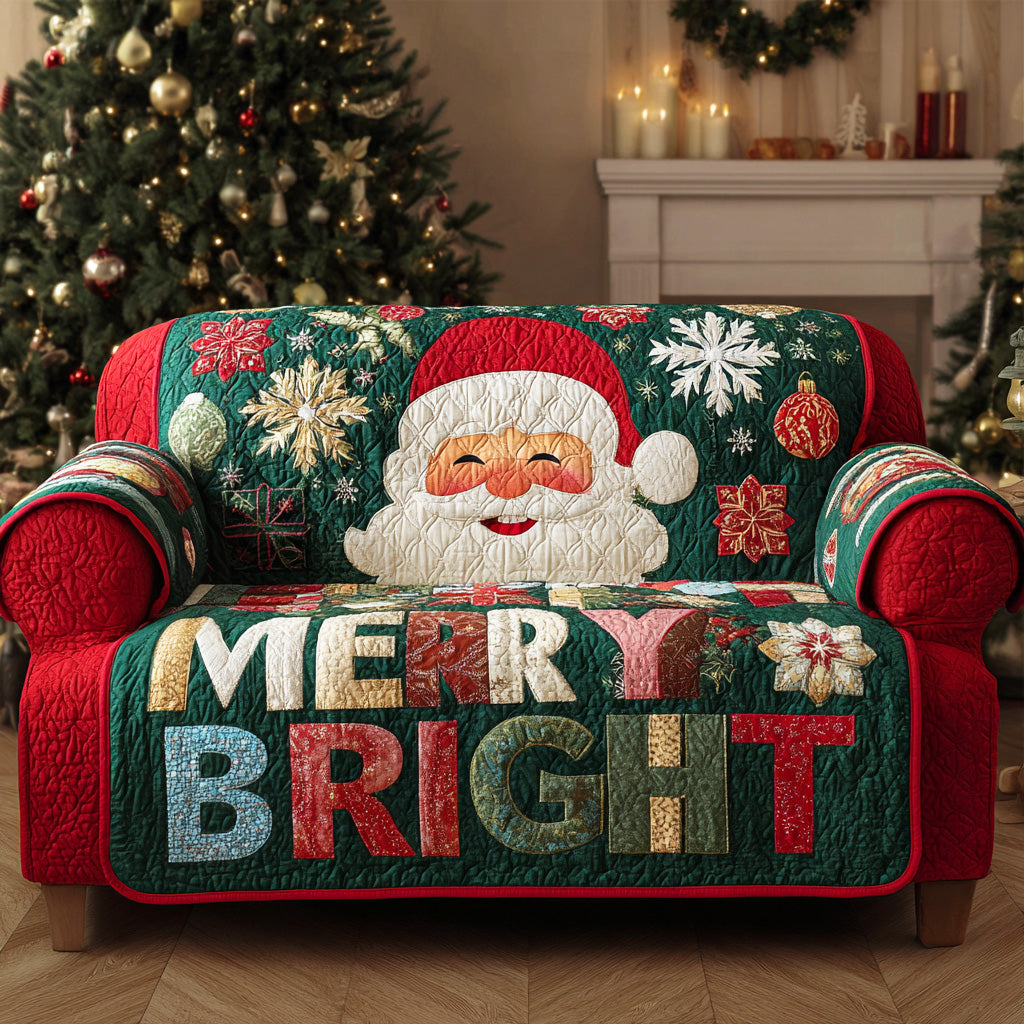 Christmas Cottage Warmth Quilted Sofa Cover Best Sofa Slipcovers Christmas Gift Ideas For Dad