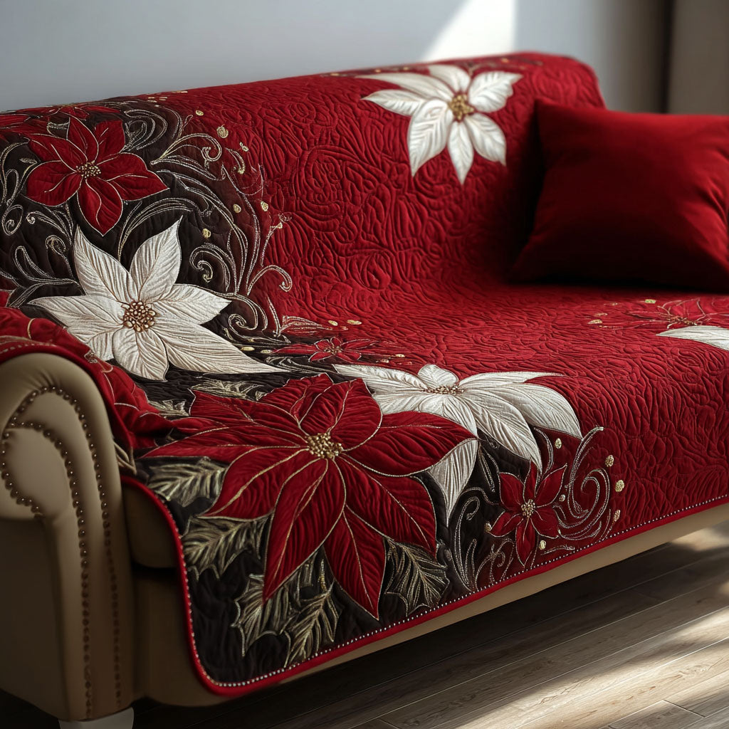 Christmas Red Hug Quilted Sofa Cover Best Sofa Slipcovers Corporate Christmas Gifts