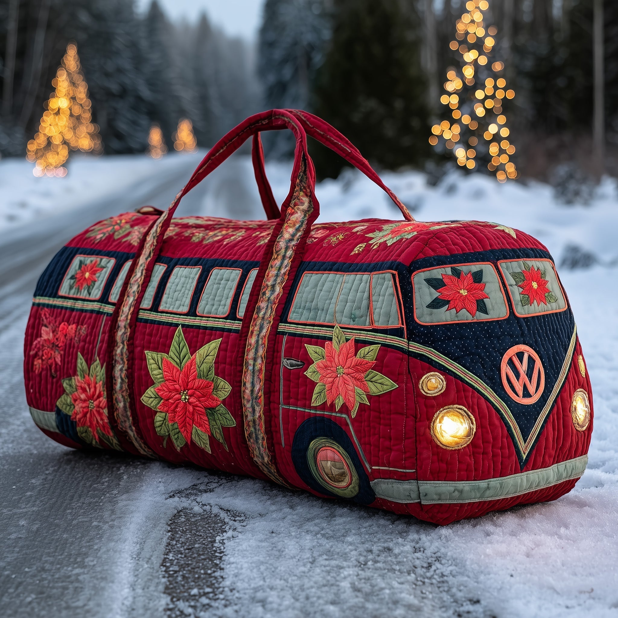 Christmas Ride Quilted Duffle Bag Weekender Duffel Best Gifts To Get Your Mom
