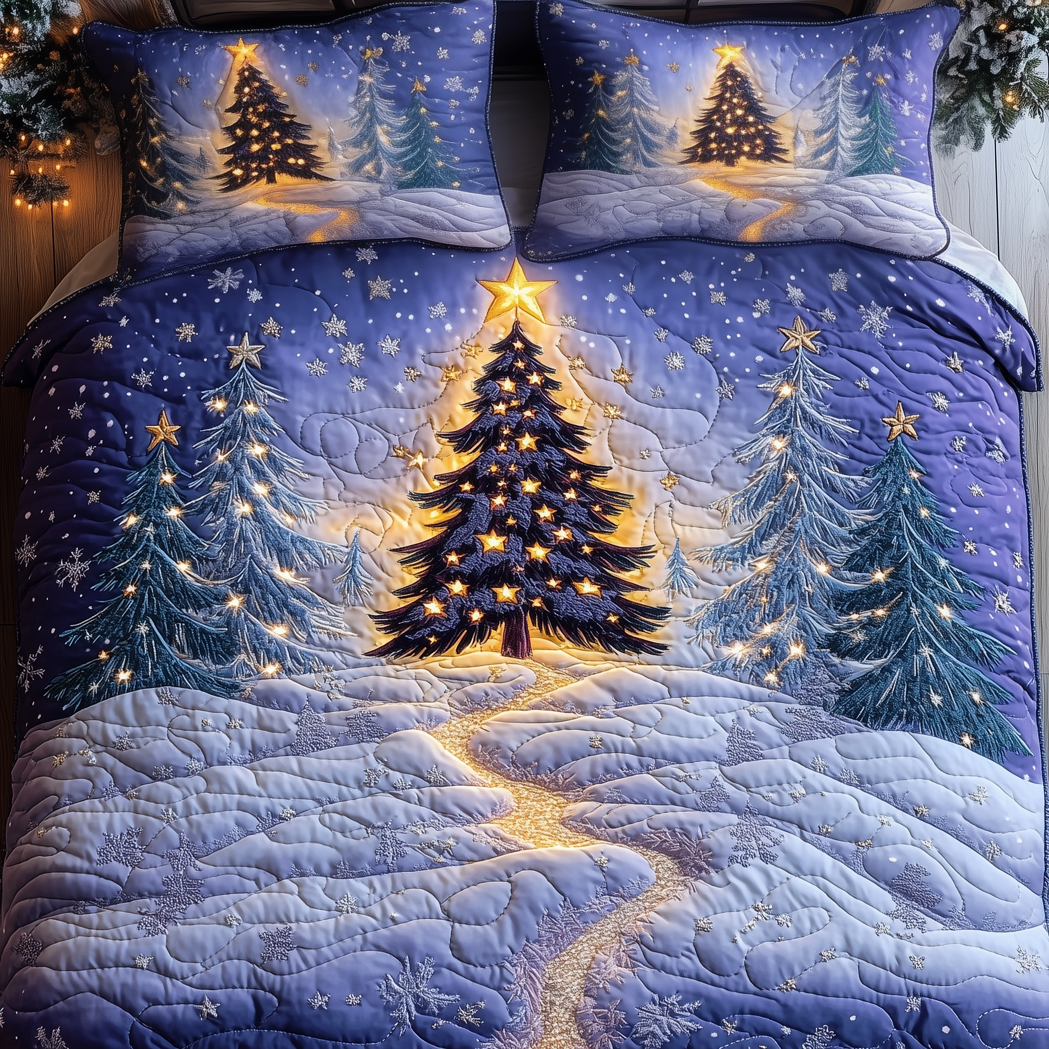 Christmas Tree Quilted Bedding Set Cozy Christmas Bedroom Ideas Christmas Ideas For Boyfriend