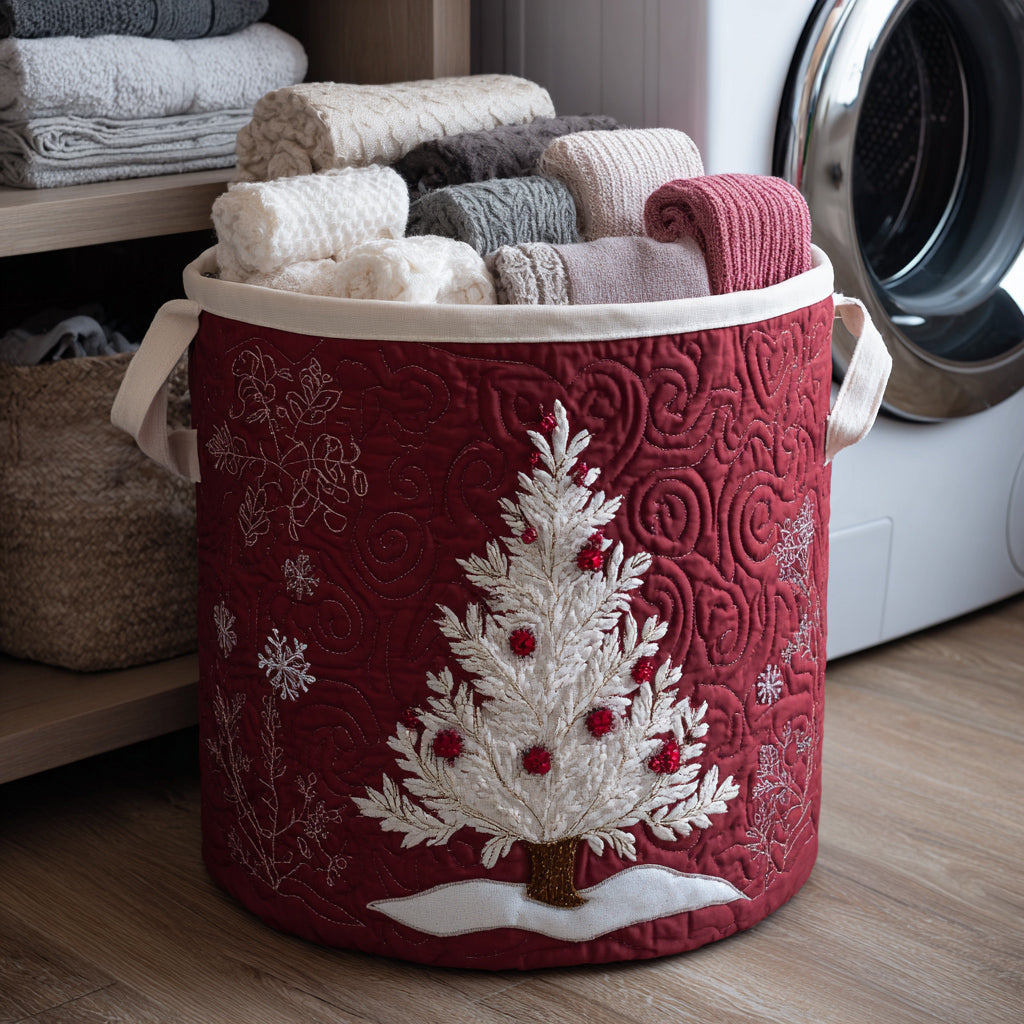 Christmas Tree Quilted Laundry Basket Dirty Clothes Hampers Top Christmas Gifts For Girlfreind