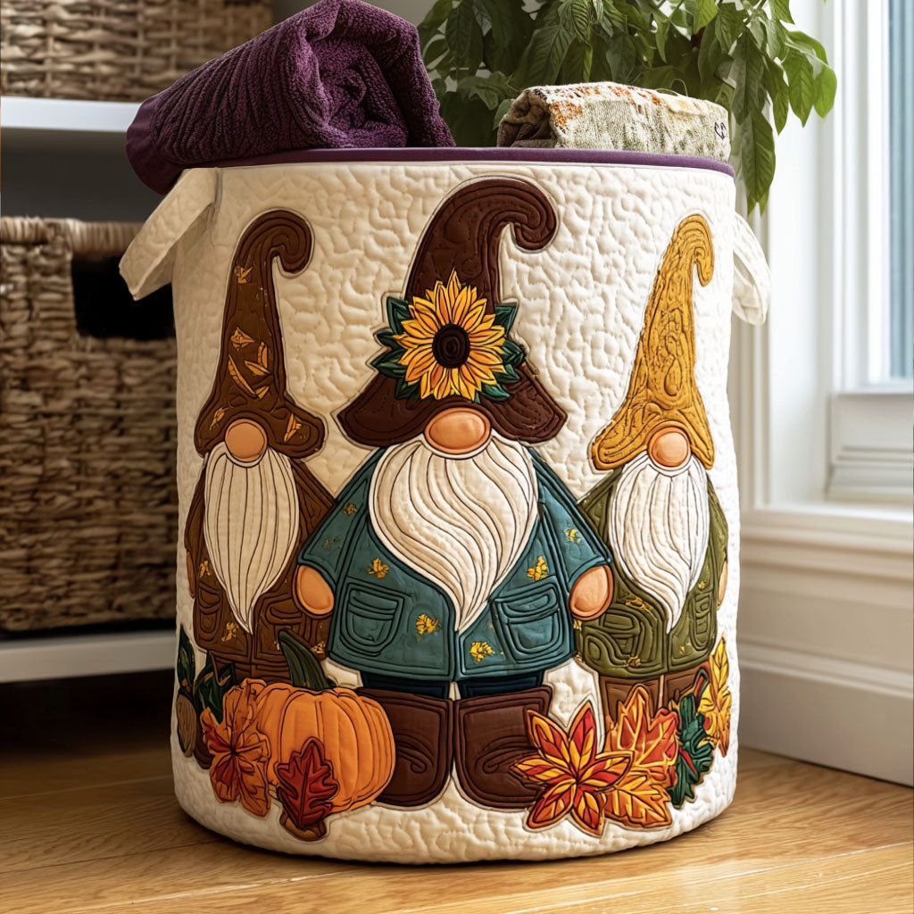 Cinnamon Sprout Quilted Laundry Basket Home Decorations Halloween Gifts For Teens