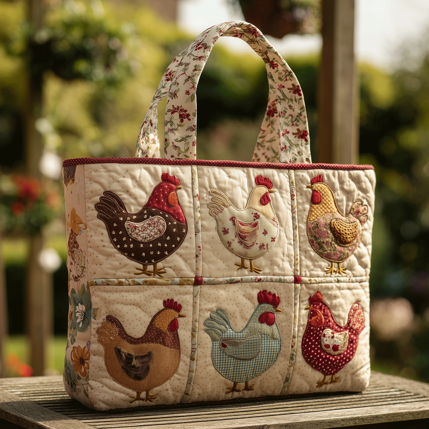 Cluck Couture Quilted Tote Bag Popular Designer Totes Thoughtful Mother's Day Gifts