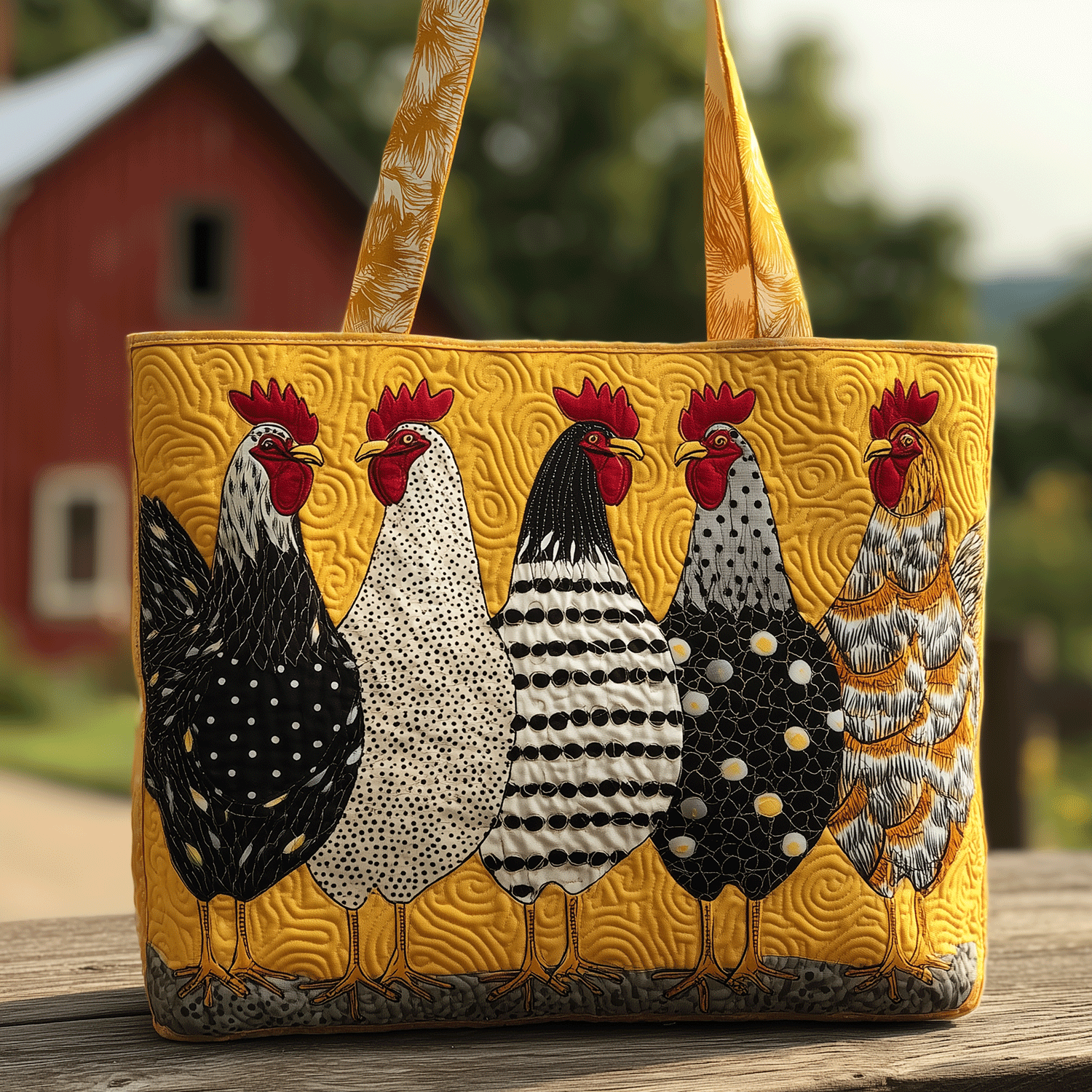 Cluckin in Style Quilted Tote Bag Best Bags For Women Thoughtful Gifts For Mom