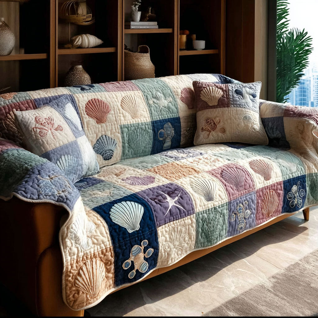 Coastal Keepsake Quilted Sofa Cover Covers For Sofas Ocean Themed Gift Ideas