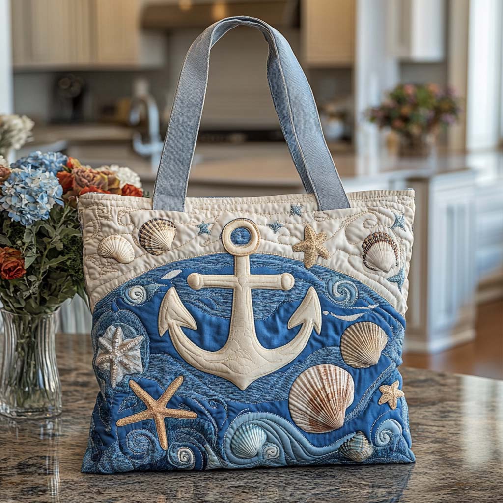Coastal Spirit Quilted Tote Bag Best Everyday Tote Bag Good Mother Gifts