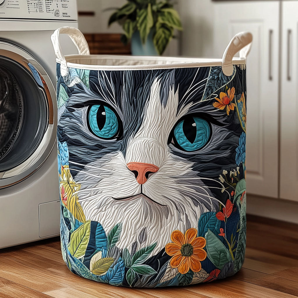 Color Cats Quilted Laundry Basket Home And Decor Gifts Cat Lovers