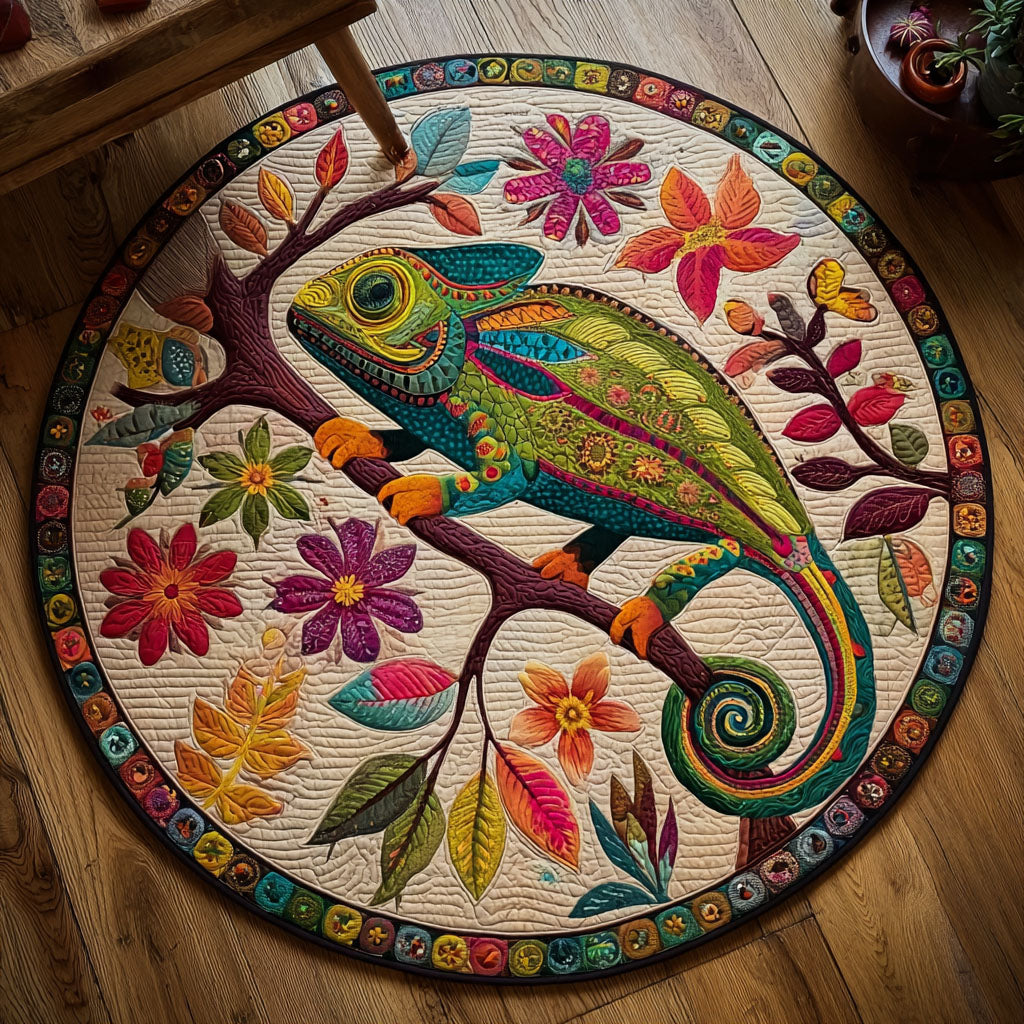 Color Shift Quilted Round Mat Large Round Area Rugs Thoughtful Gifts For Mom