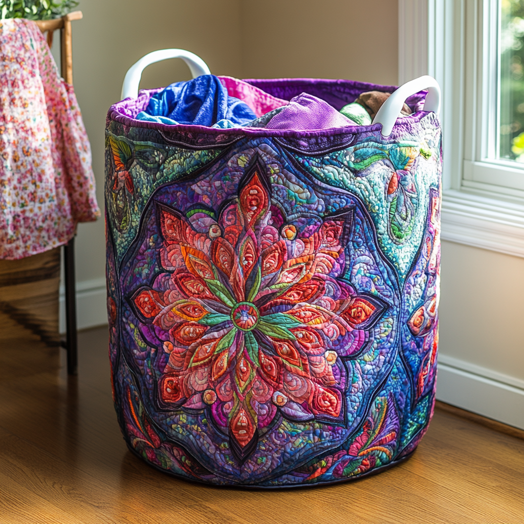 Colorburst Aura Quilted Laundry Basket Laundry Room Ideas Best Mothers Day Ideas