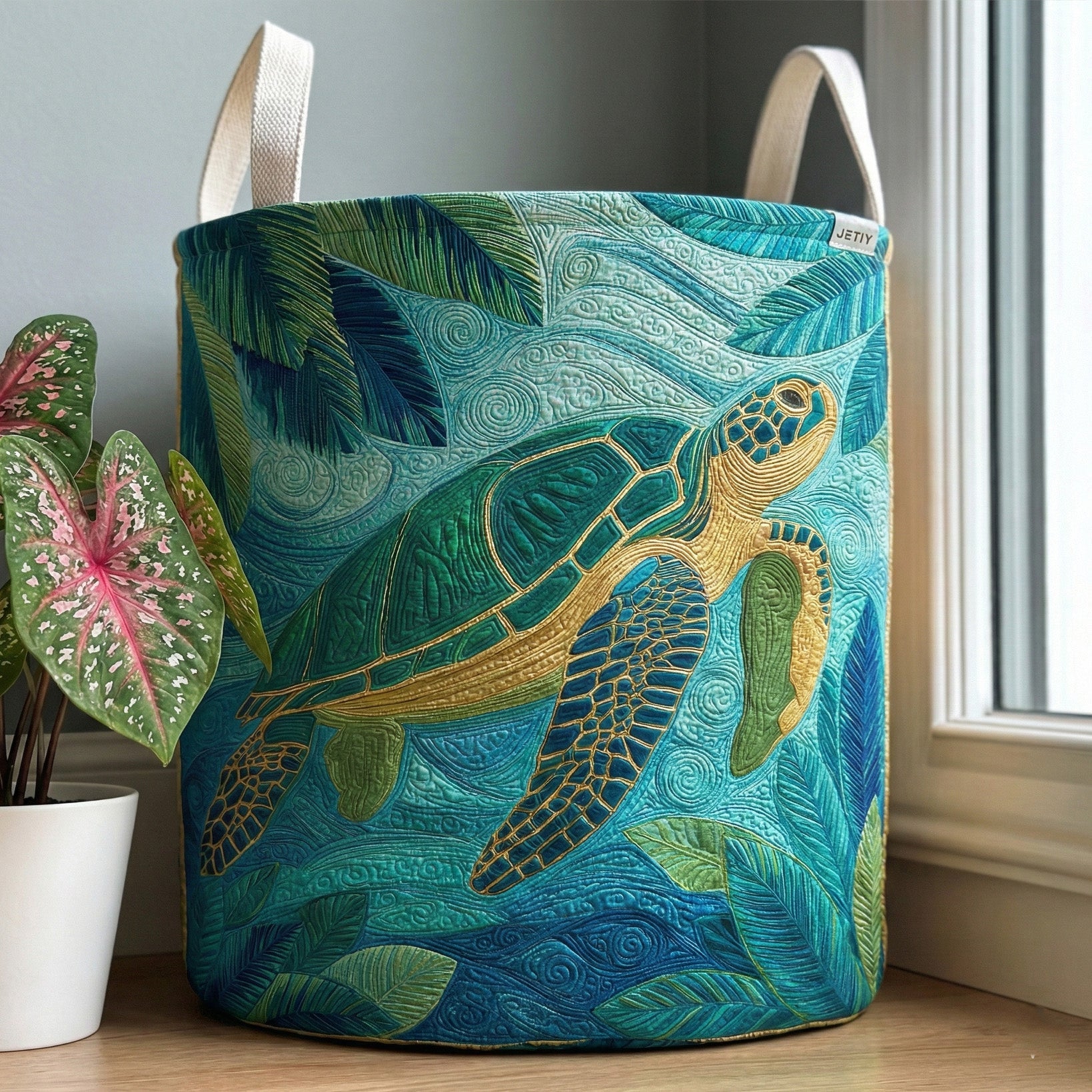 Coral Coast Charm Quilted Laundry Basket Laundry Hamper Basket Gifts For Mothers