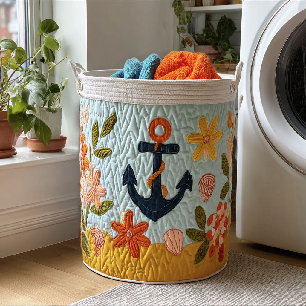 Coral Coast Quilted Laundry Basket Foldable Hamper Gift For Boyfriends Mom