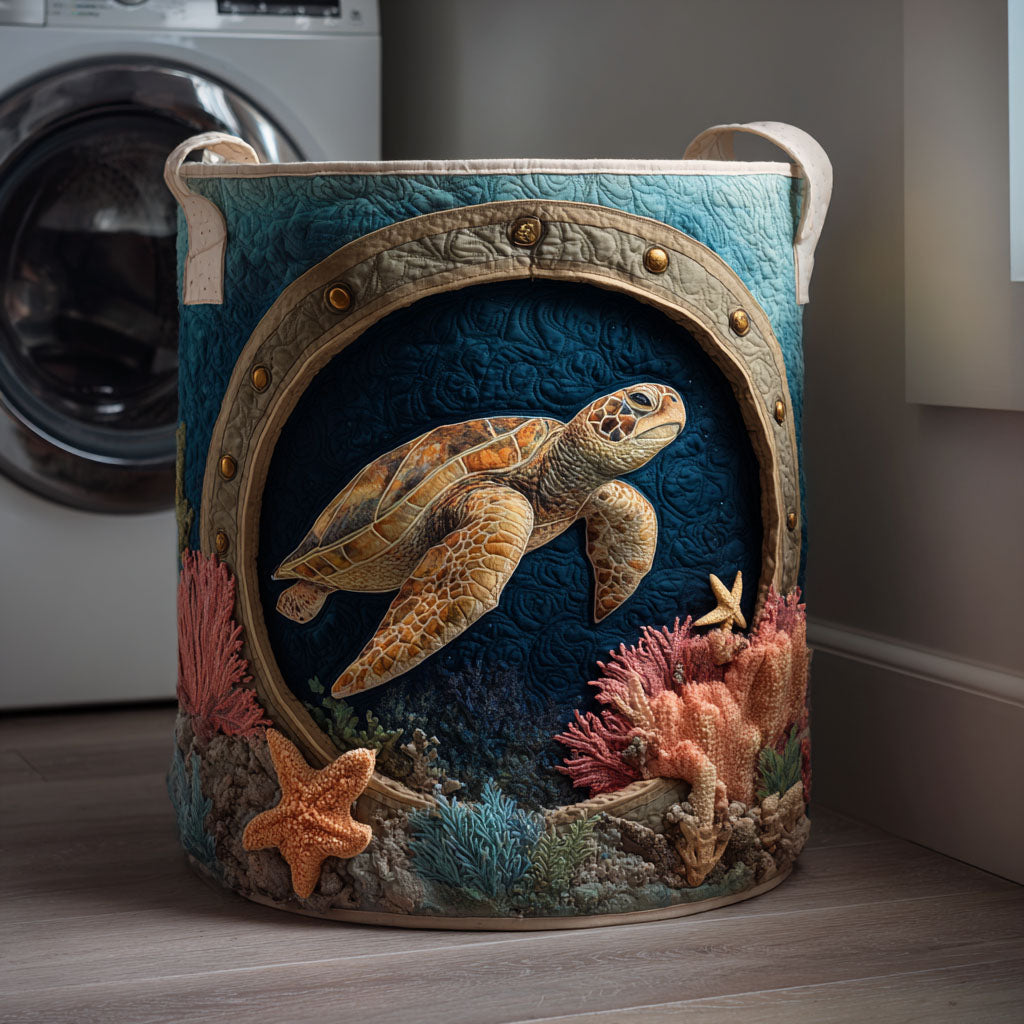 Coral Dream Quilted Laundry Basket Home Decor Gifts For My Mom