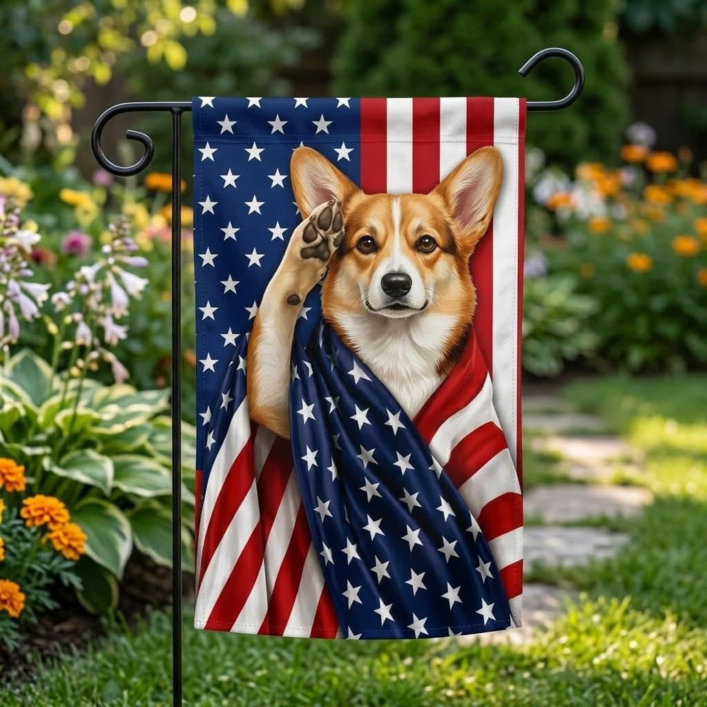 Corgi Patriot Flag Decor 4th Of July Merch Patriotic Gift For Dog Lovers