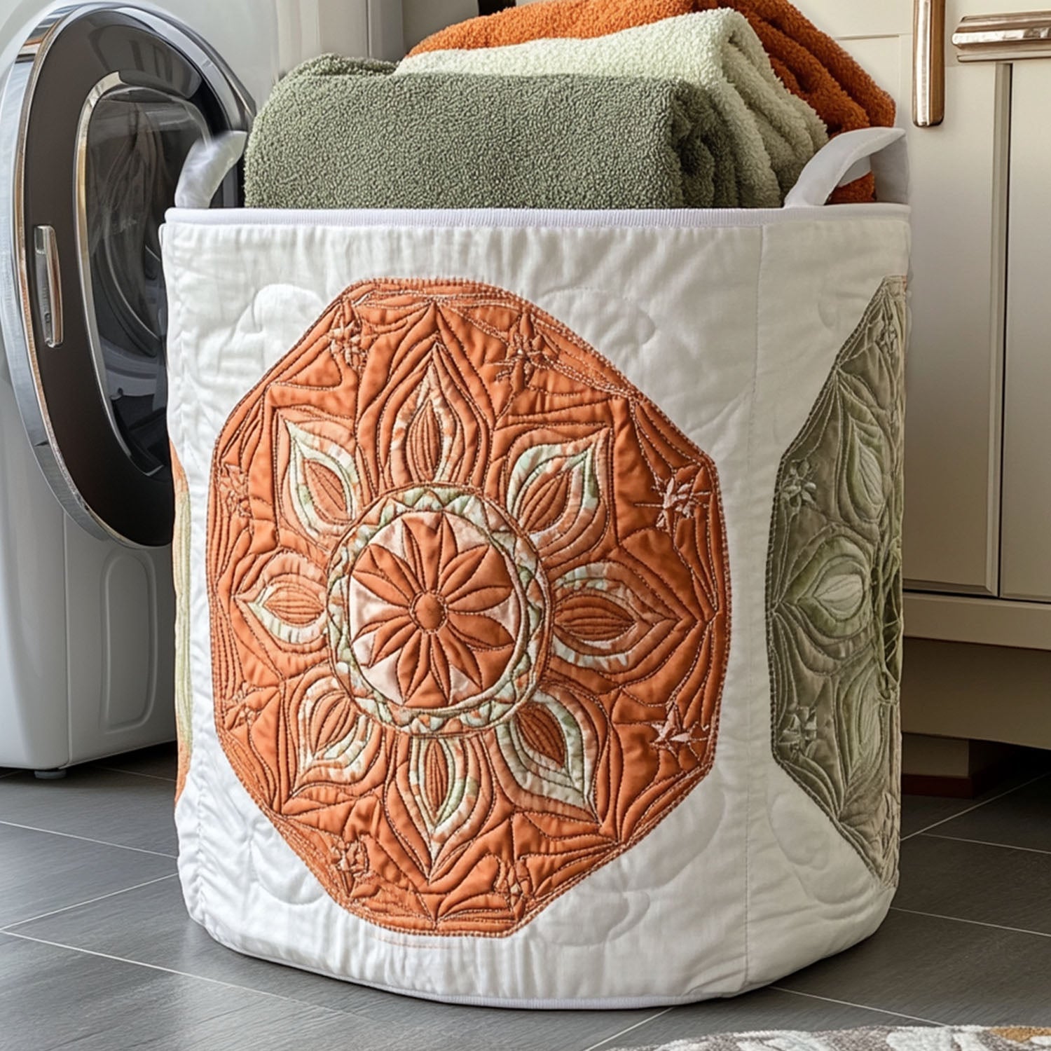 Cosmic Mirror Quilted Laundry Basket Unique Laundry Hamper Birthday Gift Ideas For Mother