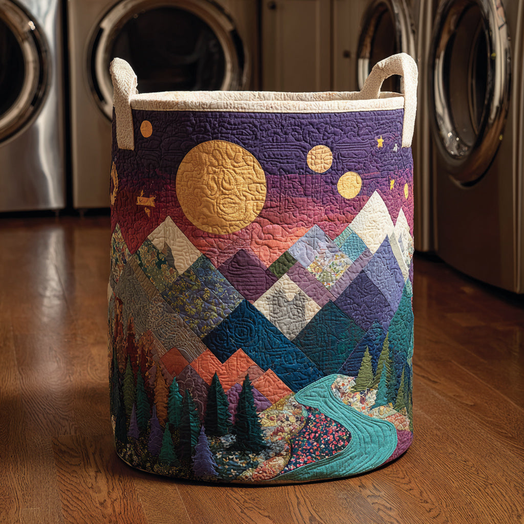 Cosmic Sun Quilted Laundry Basket Laundry Hamper Basket Cute Gifts For Mom