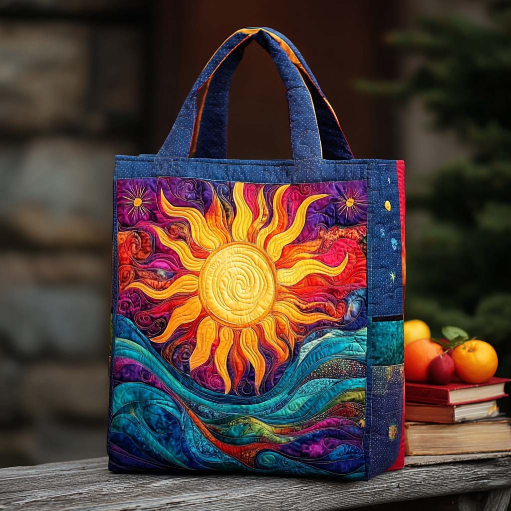 Cosmic Sun Quilted Tote Bag The Best Shoulder Bags Special Present For Mum