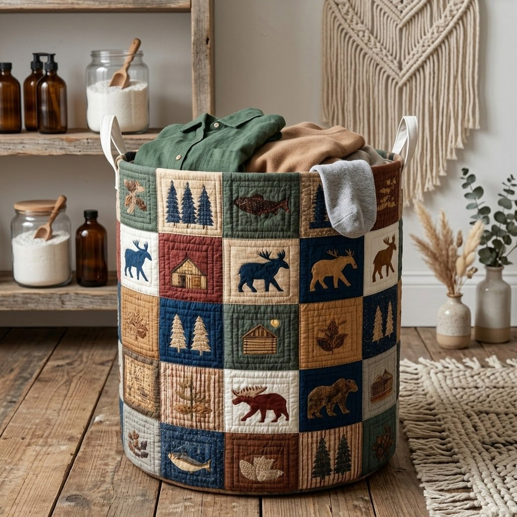 Cottage Trails Quilted Laundry Basket Unique Laundry Basket Good Gifts For Dads 50Th Birthday