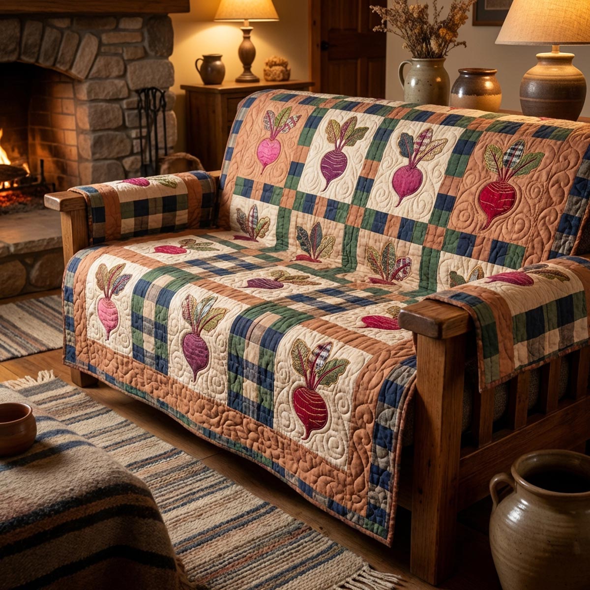 Country Beets Quilted Sofa Cover Good Sofa Covers Bumblebee Gifts For Her