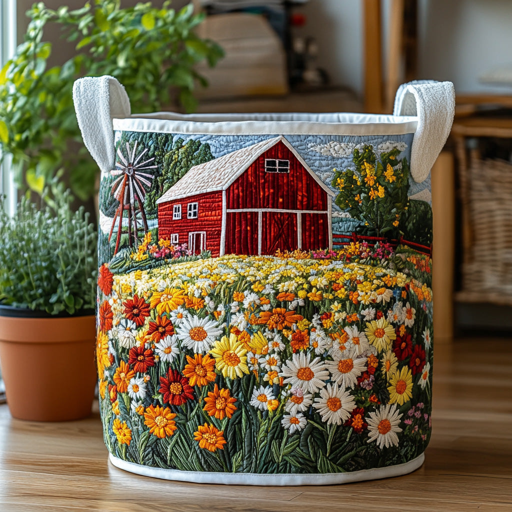 Country Haven Quilted Laundry Basket Best Clothes Hamper Presents For Mother In Law