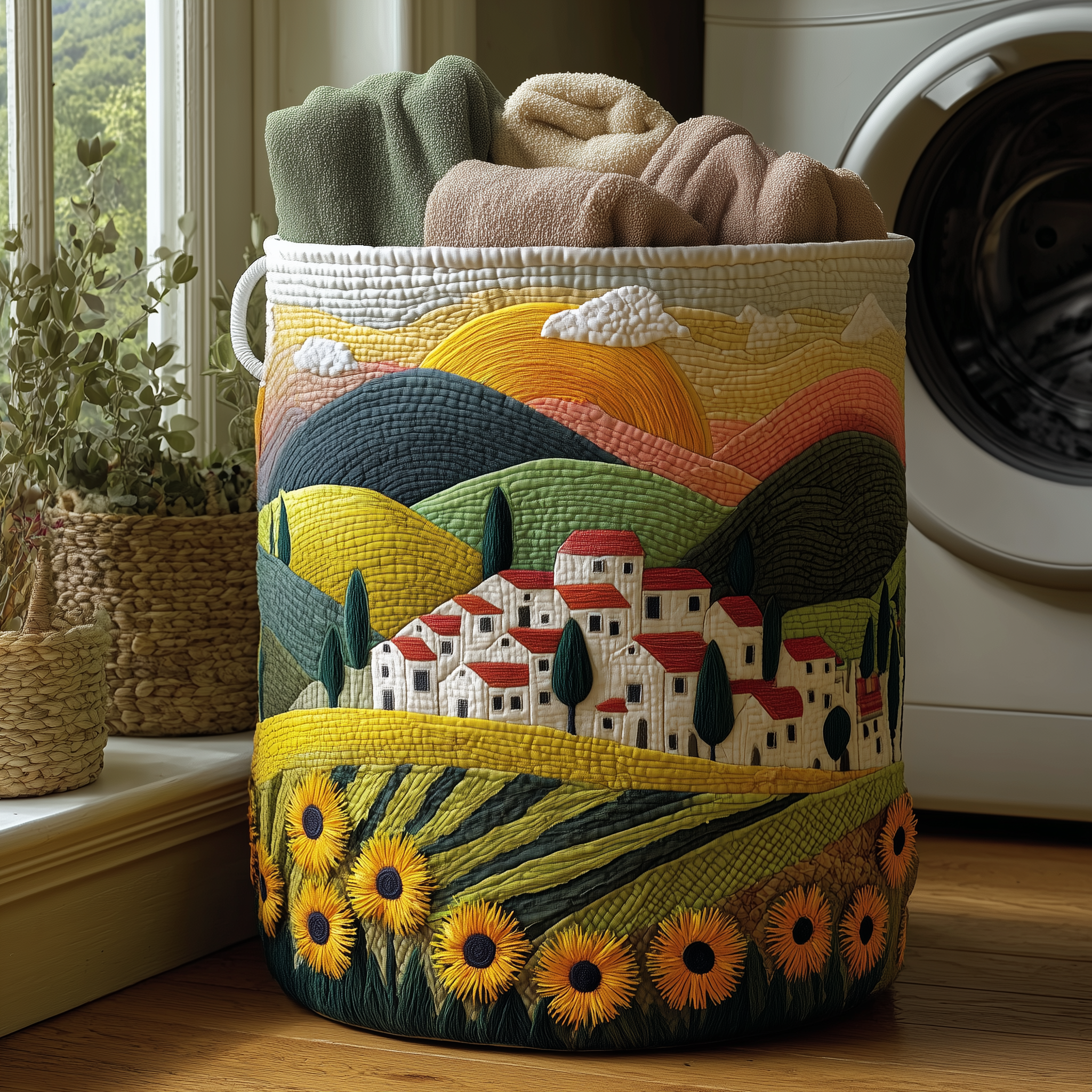 Countryside Dreams Quilted Laundry Basket The Laundry Basket Mother's Day Ideas For Wife